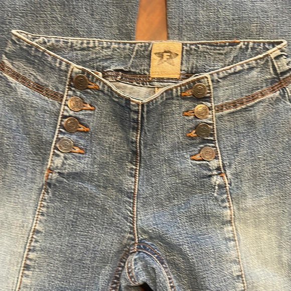 Fever Jeans- Vintage Size 25 Low Rise Flare Jeans - Picture 5 of 12
